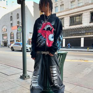 Felpa da uomo <span class=keywords><strong>con</strong></span> <span class=keywords><strong>cappuccio</strong></span> <span class=keywords><strong>con</strong></span> cerniera pesante <span class=keywords><strong>con</strong></span> <span class=keywords><strong>cappuccio</strong></span> alta oversize <span class=keywords><strong>con</strong></span> <span class=keywords><strong>cappuccio</strong></span> e stampa DTG felpa <span class=keywords><strong>con</strong></span> cerniera pesante maglione di alta qualità - Product Image 5