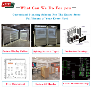 ארונות טלפון אלקטרוניקה מותאמים אישית עם תאורה הוביל תיקון טלפון סלולרי ועיצוב חנות - Product Image 6