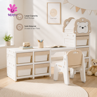 Armario de Almacenamiento Expandible Lion, Organizador de Juguetes para Niños, Escritorio Modular para Niños, Múltiples Configuraciones, Armario de Almacenamiento para Niños y Adolescentes