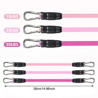 Conjunto de bandas de resistencia para correas de tobillo, banda elástica para Fitness, equipo de gimnasio para hombre y mujer, barra de entrenamiento para ejercicios de Culturismo
