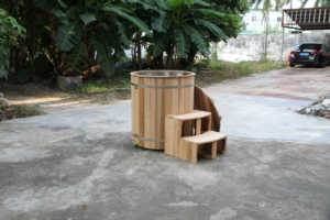 Recién llegado, baño de hielo de madera, recuperación de ejercicios, inmersión en frío con enfriador de agua y revestimiento inoxidable - Product Image 6
