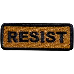 Resist <b>Patch</b> 3 Inches Iron <b>On</b> Embroidery <b>Patch</b> For Hats Clothes Backpacks Jeans DIY <b>Sew</b> <b>On</b> <b>Patch</b> - Product Image 1