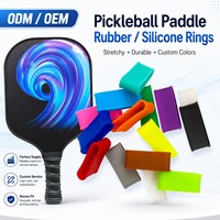 Anneau de poignée extensible en silicone personnalisé pour raquette de pickleball, bande de finition pour raquettes de tennis et de badminton (overgrip) - Vente en gros