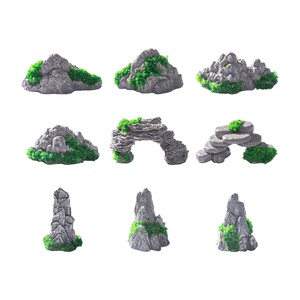 Roccioso creativo retrò in miniatura fai da te in resina artigianato piccoli ornamenti per <span class=keywords><strong>il</strong></span> modello paesaggistico del villaggio acquatico di Jiangnan - Product Image 2