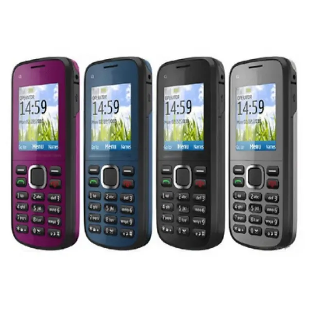 Untuk Nokia C1-02, Pabrik Tidak Terkunci, Asli, Super Murah, 3G Bar Klasik, Ponsel Tidak Terkunci