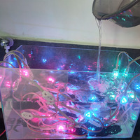 HRSYT Vente chaude Lumières LED à points programmables RGBW DMX512 pour parc d'attractions, lumières LED à pixels permanentes pour Noël, décoration extérieure