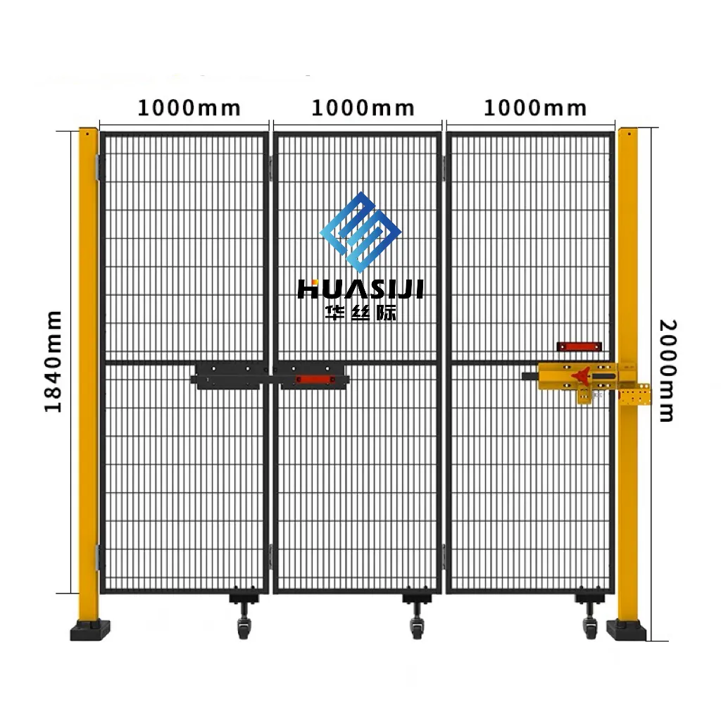 Clôture de sécurité robotique personnalisée de galvanisation d'atelier d'entrepôt de qualité supérieure