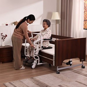 Chaise de transfert <span class=keywords><strong>électrique</strong></span> pour patients, haute capacité de charge, aide à la mobilité pour hôpital et soins à domicile avec roues - Garantie 5 ans - Product Image 6
