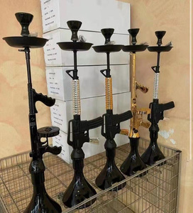 <span class=keywords><strong>Chicha</strong></span> <span class=keywords><strong>AK47</strong></span> de grande taille au design unique, artisanat arabe en résine, avec accessoires - Product Image 1