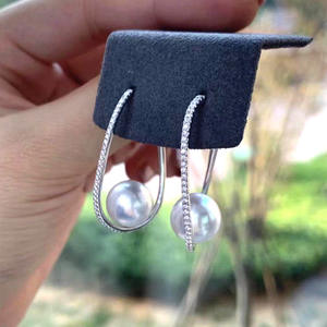 อุปกรณ์ทำเครื่องประดับเงินแท้ S925 สำหรับงาน DIY ต่างหูเงินแฟชั่น พร้อมลูกปัดกลมขนาด 8-10 มม. และถาดเปล่า รุ่น 20563 - Product Image 1