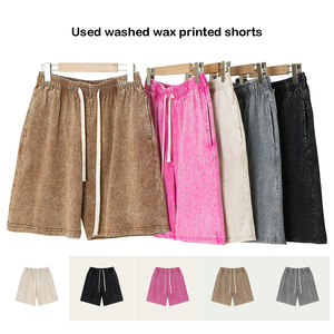Conjunto de Pantalones Cortos con Lavado Ácido, Chándal Personalizado con Lavado Vintage, Conjunto de 2 Piezas para Verano, Ropa Urbana, Personalizable con Logotipo - Product Image 3