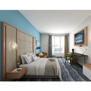 Juegos de Dormitorio Comerciales para Hoteles, Muebles Modernos de Madera de Roble Macizo, Ecológicos, Garantía de 4 Años, Solución Personalizable para Proyectos Hoteleros - Product Image 3