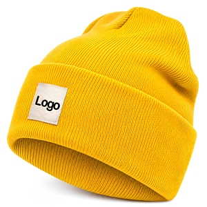Gorro de Punto Minimalista al por Mayor para Marcas de Boutique Estadounidenses, Etiqueta Personalizada, Suministro Directo de Fábrica - Product Image 1