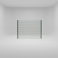 Panneaux de clôture à double fil 868, galvanisés à chaud et revêtus de PVC, pour usage extérieur, sécurité et treillis, longueur 2m, longue durée de vie