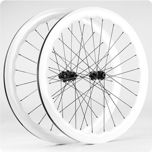 Juego de ruedas de bicicleta de pista de piñón fijo de fibra de carbono ligero ruedas fuertes sin cámara listas con freno de disco para aplicación de bicicleta - Product Image 2