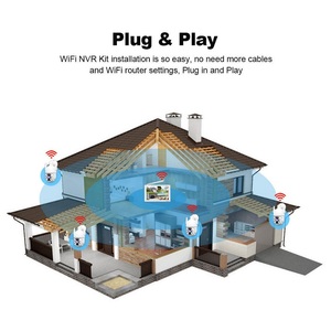 Moniteur IP66 Bullet 5MP Audio 2 voies Intérieur Wifi Nvr Kit <span class=keywords><strong>Cctv</strong></span> Surveillance Sécurité 8 canaux Nvr Caméra Système Sans Fil Extérieur - Product Image 3