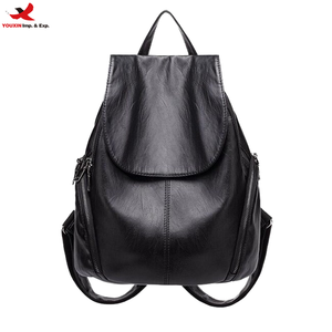 Women's Urban Leisure Soft PU <b>Leather</b> Anti-Theft <b>Backpack</b> Multi-Color Zipper Daily Use <b>Laptop</b> Capacity RTS Bulk Mixed Order - Product Image 1