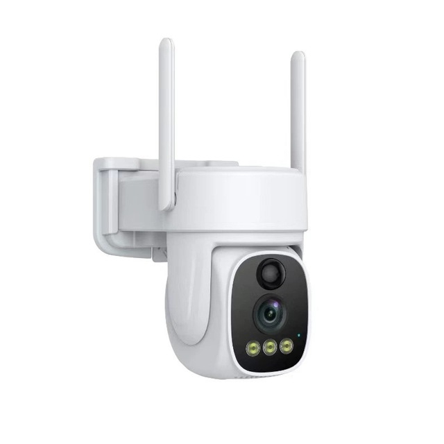 V380 Outdoor Solar-Powered 4G Surveillance Camera Remote Night Vision Full-Color HD Low-Power Bullet Alarm Voice Intercom