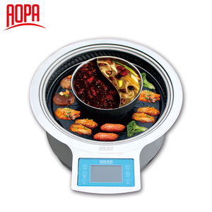 2025 Trung Quốc Nhà Máy Thương Mại Không Khói Teppanyaki Thịt Nướng Vỉ Nướng Nhà Hàng Điện Hàn Quốc BBQ Nướng - Product Image 4