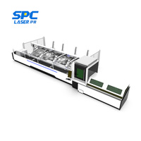 2022 new model automatic 2000W 3000W laser metal pipe tube cutting machine / metal tube cnc fiber laser cutting machine