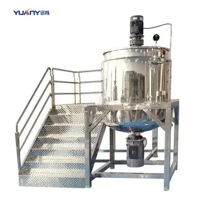 200-5000L Double Jacketed Liquid Detergent Shampoo Blending Mixer Liquid Soap Making Machine With Portfolio Tank