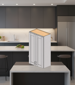 Mobiletto da Parete Bianco Shaker Sunique Sydney 24x42 Pollici in MDF con Anta Termoformata, Design Moderno per Cucina - Product Image 2