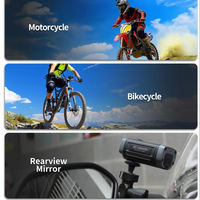 AKEEYO IP66 1800mAh Wasserdichte HD 1080p WLAN GPS Dashcam Fahrradkamera Rekorder für Mountainbikes