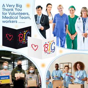 Myway 8.5x11 Inch Jumbo Gratitude Thank You <span class=keywords><strong>Carte</strong></span> de vœux Big Thank You Cards Funny Appreciation for Birthday Party - Product Image 5