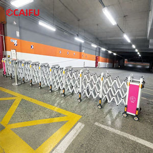 Barrières <span class=keywords><strong>de</strong></span> circulation rétractables à roues, barrière <span class=keywords><strong>de</strong></span> sécurité routière extensible en accordéon <span class=keywords><strong>pour</strong></span> centre commercial, <span class=keywords><strong>parking</strong></span>, zone touristique, file d'attente - Product Image 2