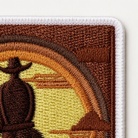 Patch brodé thermocollant ou à coudre avec support Velcro, vente en gros pour vêtements, vestes et chapeaux
