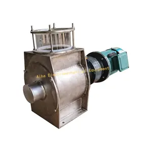 Válvula rotativa, válvula alimentadora de polvo de esclusa de aire para harina de yuca, válvula rotativa debajo del contenedor de tolva