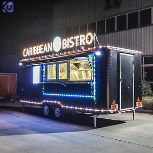 CAMPTRL Remorque alimentaire mobile entièrement équipée, cuisine conteneurisée commerciale, camion de restauration rapide de rue, remorque de concession de pizzas - Product Image 6