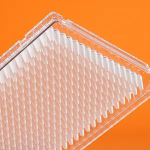 Gran Venta de laboratorio Microplate Full Skirted Transparent 384 Well Pcr Plate