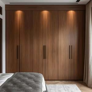 Fabricant de Foshan, meubles de chambre à coucher sur mesure, armoire à vêtements, dressing moderne, dressing en forme de U, armoire en bois MDF - Product Image 6