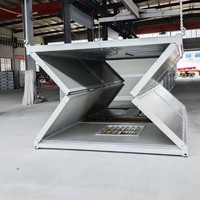 Conteneur pliable de type Z, bureau de chantier portable, bâtiment modulaire temporaire, panneau sandwich en acier, design moderne, couleurs personnalisées