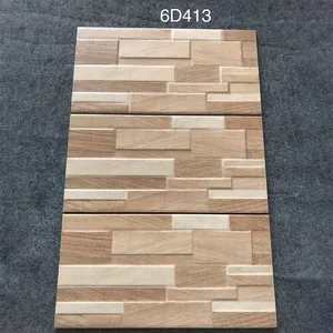 Villa Hotel decoración al aire libre mate esmaltado 200x400mm 3D <span class=keywords><strong>ladrillos</strong></span> de pared de cerámica azulejos de pared de porcelana antigua externa - Product Image 2