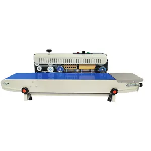 Hot Sale Factory Direct Bag Continuous Band Sealer With Protection Stainless Steel Heat Continue Sealing Machine
