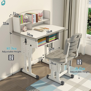 طاولة دراسة وكمبيوتر بالجملة مع رف كتب للمنزل والمكتب، مناسبة للطلاب والأطفال - Product Image 2
