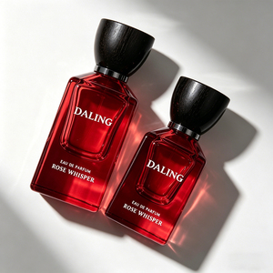 Flacon de parfum vide en verre <span class=keywords><strong>carré</strong></span> de luxe 30ml 50ml 100ml avec bouchon en <span class=keywords><strong>bois</strong></span>, flacon de parfum rectangulaire, boîte personnalisée - Product Image 6