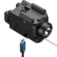 Lampe laser compacte rechargeable Type-C 800lm, étanche et antichoc, avec accessoires tactiques et logo imprimé