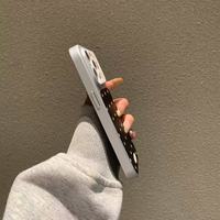 Coque de téléphone portable mignonne motif ours à pois pour iPhone 18 Pro Max 17 16 11, coque arrière en cuir de mouton Corning