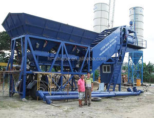 Centrale à béton mobile 50m3/h 60m3/h en promotion avec contrôle PLC pour tous les besoins de construction - Product Image 3