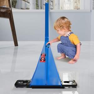 Pista da Corsa Flessibile in PVC 15 Piedi con Auto in Plastica e Ventose, Arrotolabile e Portatile, Pista Fai-da-Te - Product Image 2