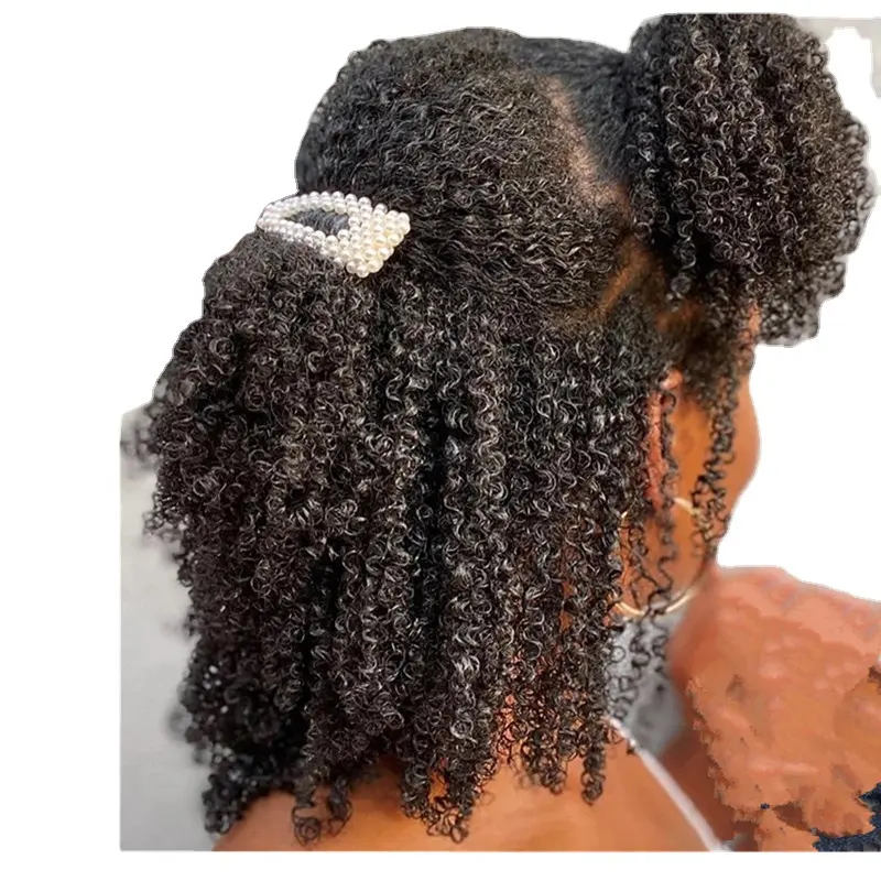 3B 3C kinky Curly clip in human hair extension.afro kinky curly microlink human hair extension raw i tips
