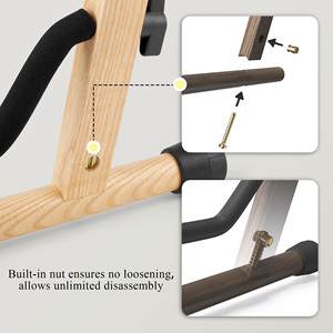 Supporto per chitarra pieghevole supporto in legno per chitarra classica - Product Image 3