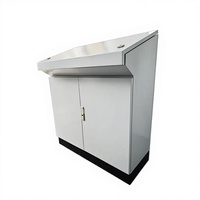 Slanted Top Steel Cabinet Metal Console Cabinet Industrial Electrical Control System Durable Industrial Console
