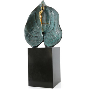 Brass Figurine Ornament Irregular Shape Handmade Artistic Decor For Housewarming And Office - Product Image 5