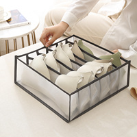 Organiseur de sous-vêtements LINDON 3 ensembles, organiseur de tiroir pliable pour soutiens-gorge, séparateurs pour chaussettes, cravates, soutiens-gorge