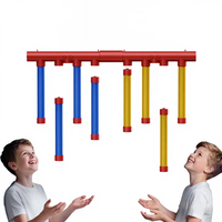 Jeu de Défi avec Bâtons Réflexes en EVA, Bâtons Lumineux LED, Diffusion Vocale, Vitesses Réglables, Recharge USB, Jouet d'Intérieur OEM