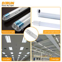 Tube lumineux LED T8 en verre 9W 18W 22W 240V Lumière du jour 3000K 4000K 5000K Base métallique G13 Lampe blanche